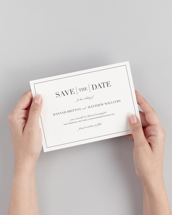 Glam Monogram Save the Dates