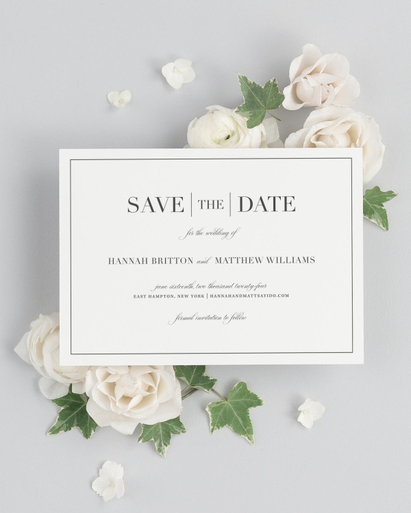 Glam Monogram Save the Dates