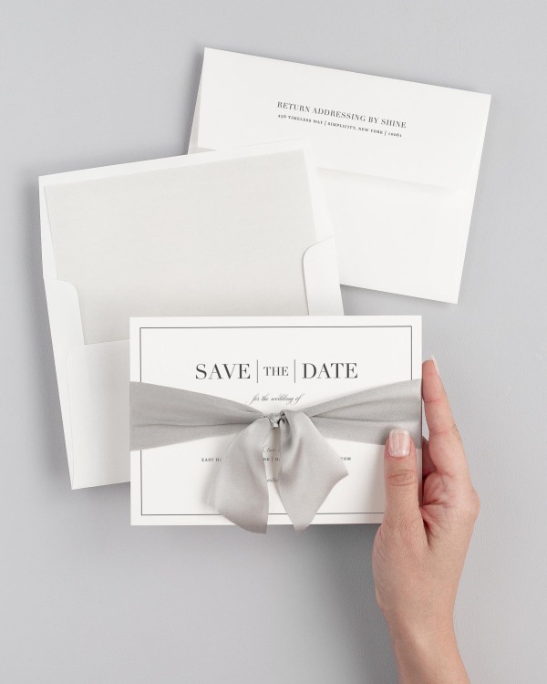 Glam Monogram Save the Dates