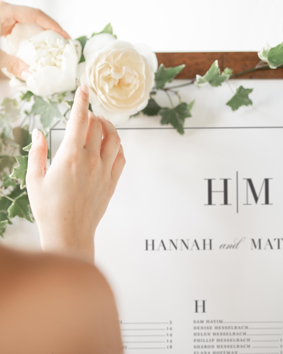 Glam Monogram Seating Charts