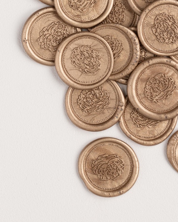 Florette Wax Seals in Gold