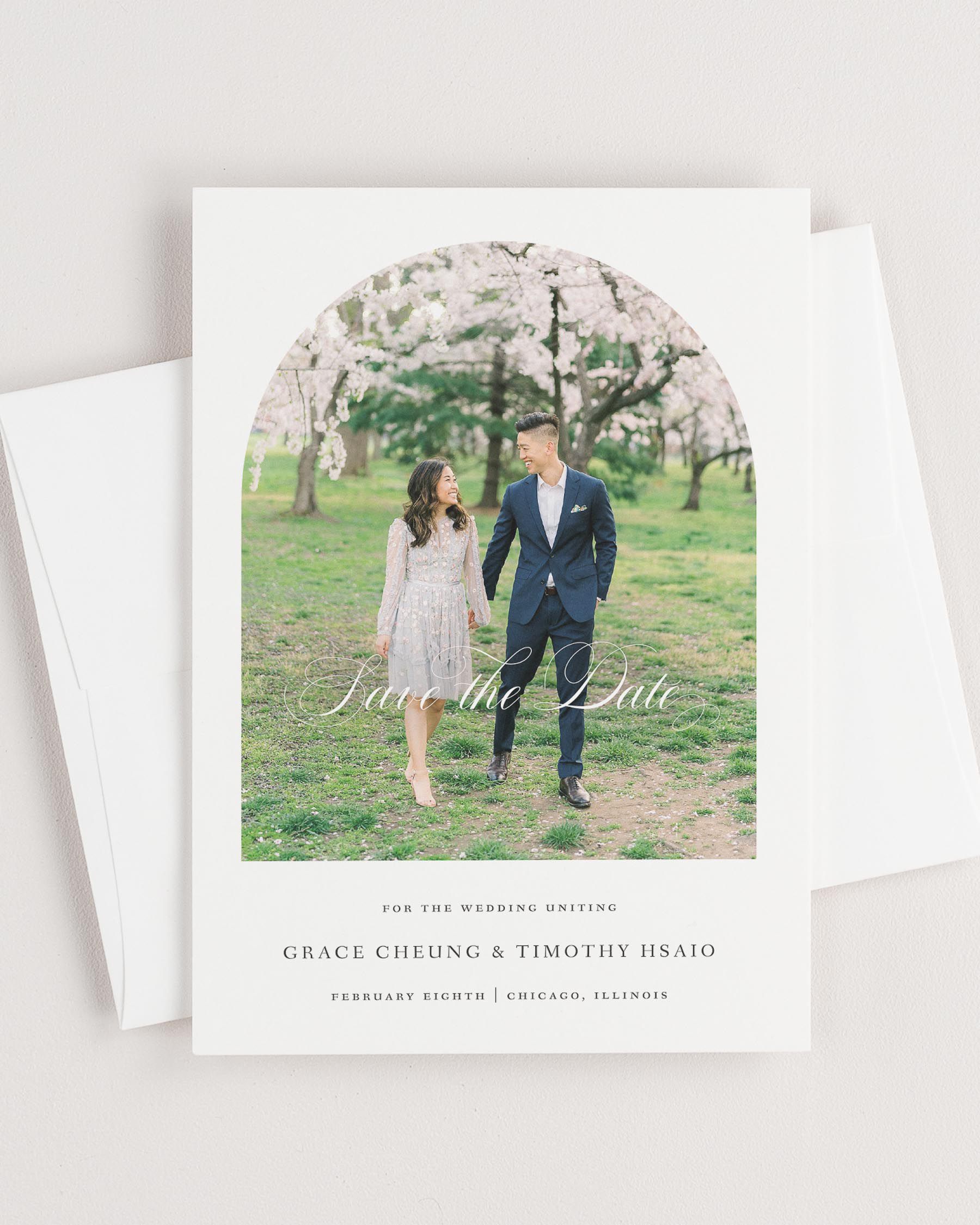 Grace Photo Save the Date with Envelope