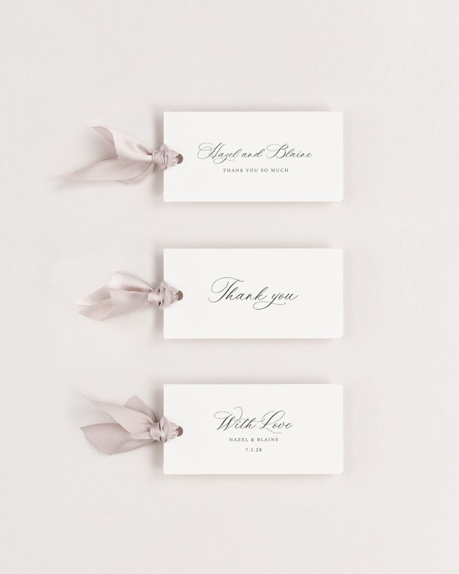 Hazel Favor Tags
