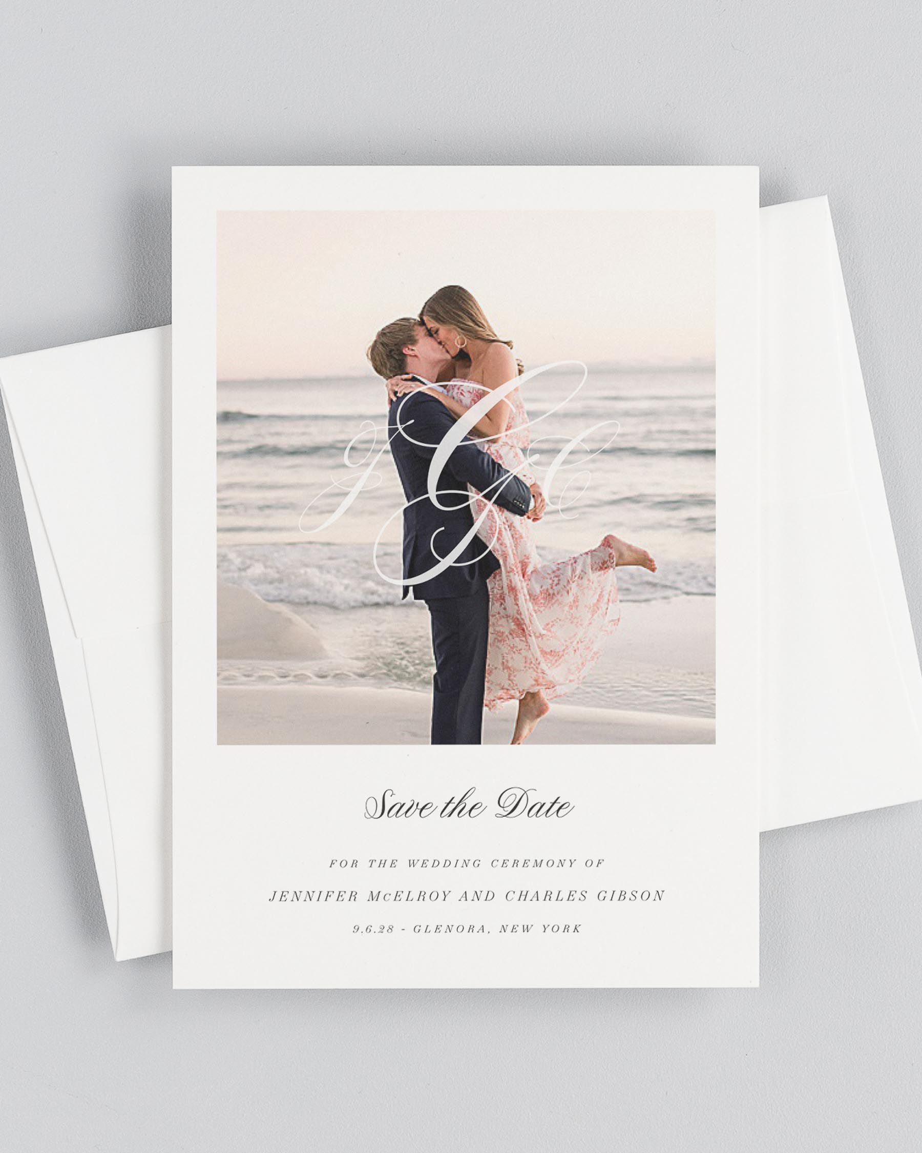 Jennifer Photo Save the Date with Envelope