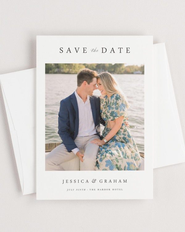 Jessica Photo Save the Date with Envelope