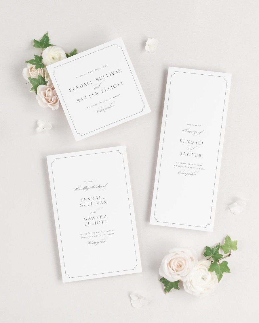 Kendall Wedding Programs
