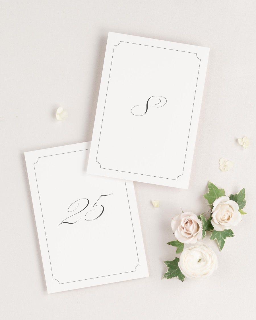 Kendall Table Numbers