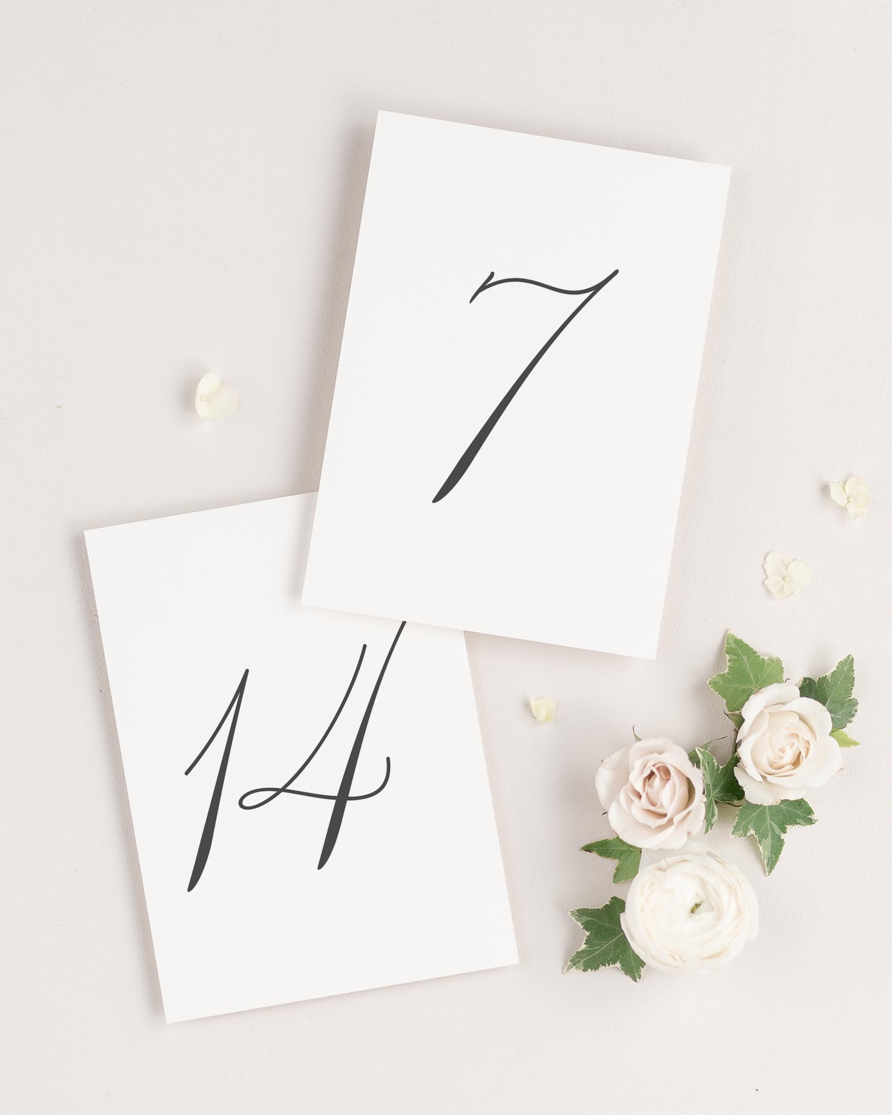 Liliana Table Numbers
