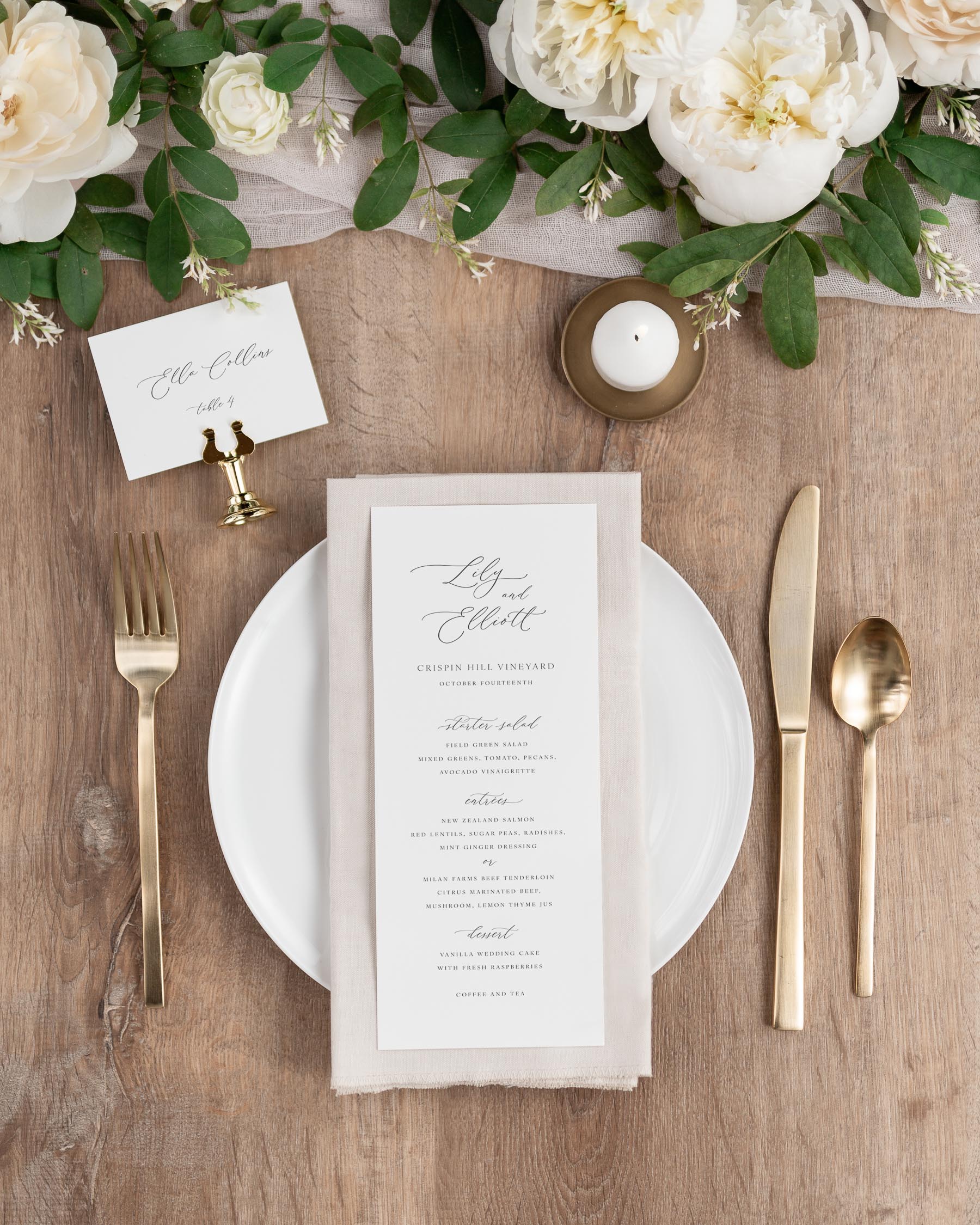 Lily Place Cards