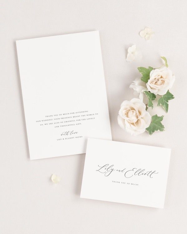 Lily Thank You Cards