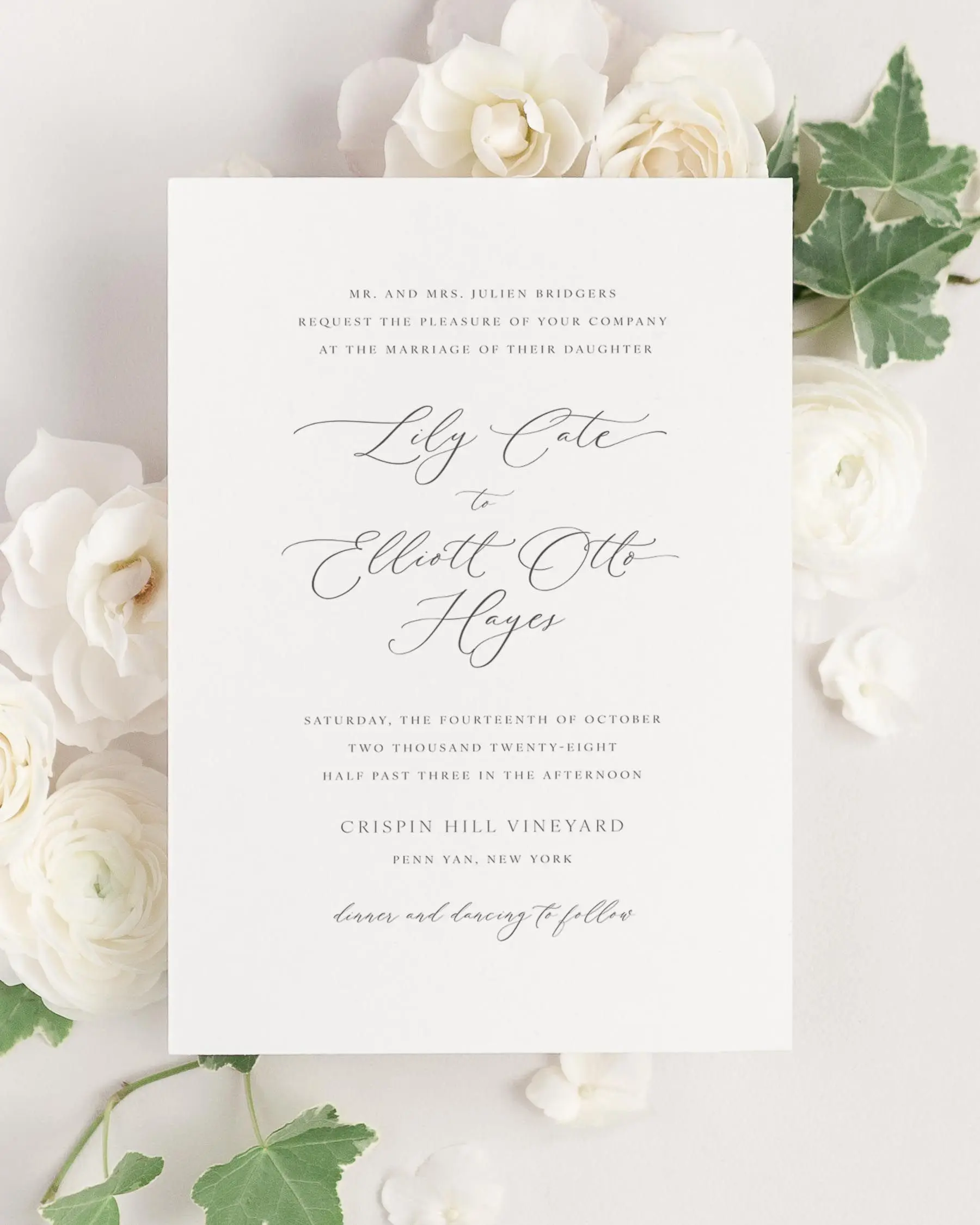 Lily Wedding Invitation