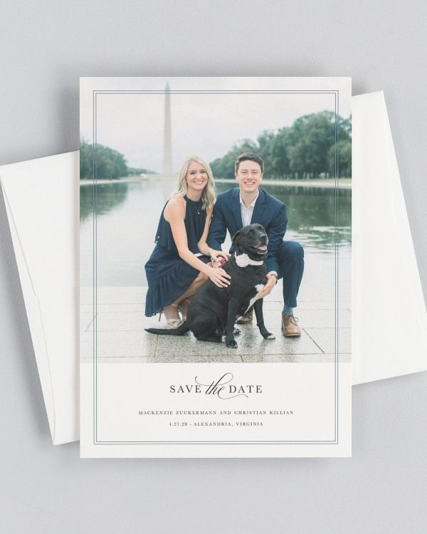 Mackenzie Photo Save the Date with Envelope