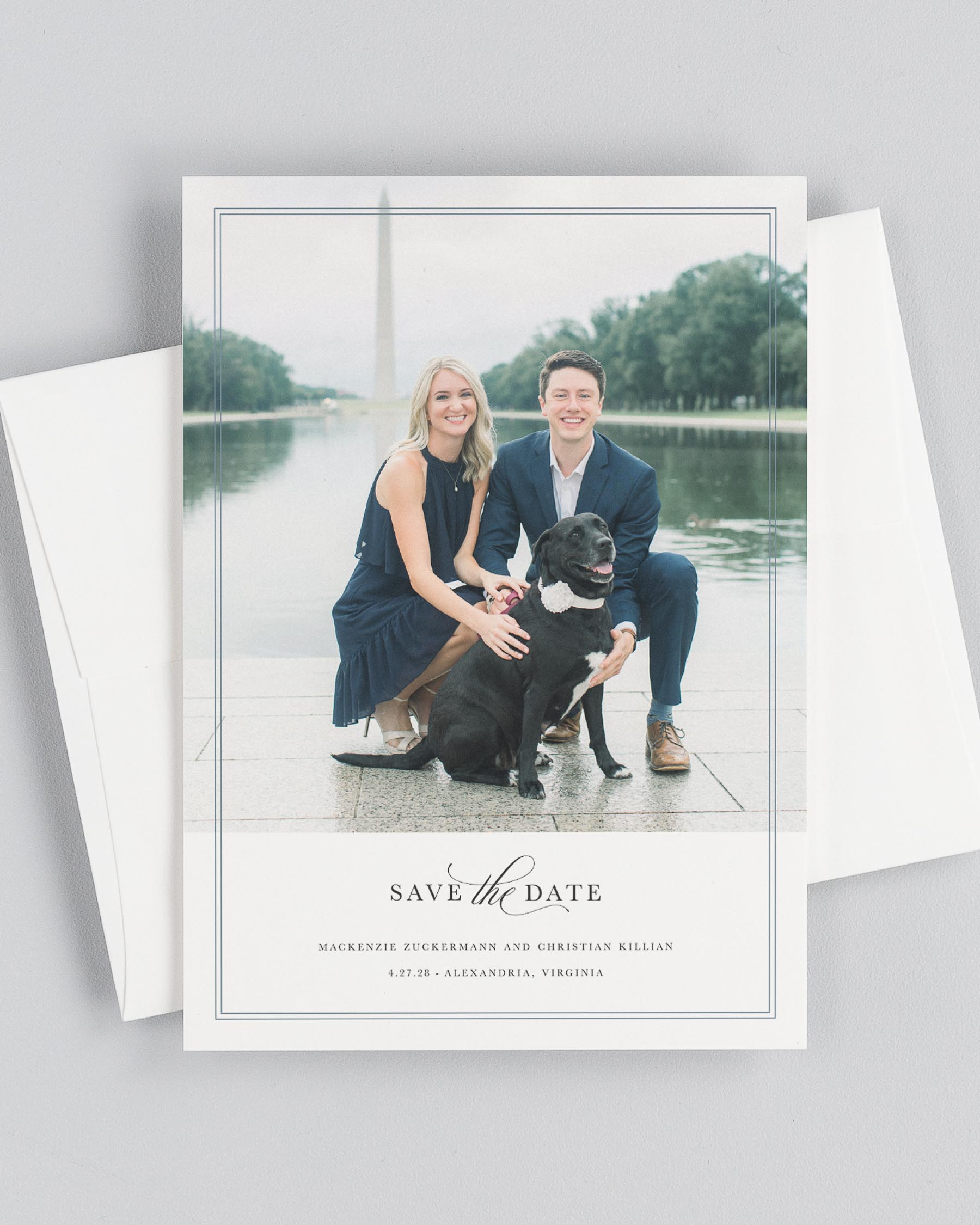 Mackenzie Photo Save the Date with Envelope
