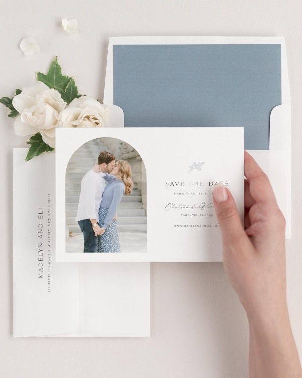 Madelyn Photo Save the Dates with Envelope Liner