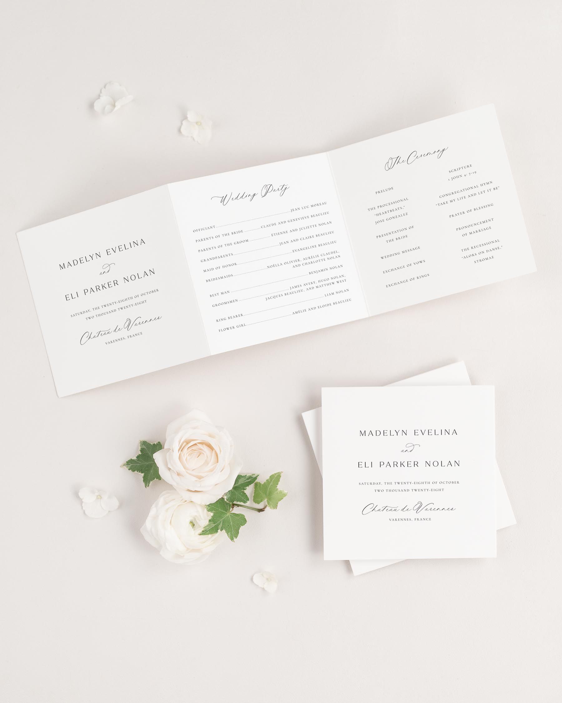 Madelyn Wedding Programs