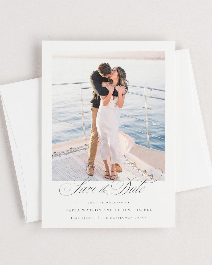 Nadia Photo Save the Date with Envelope