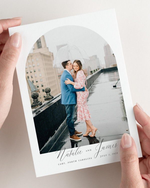 Natalie Photo Save the Date with Envelope