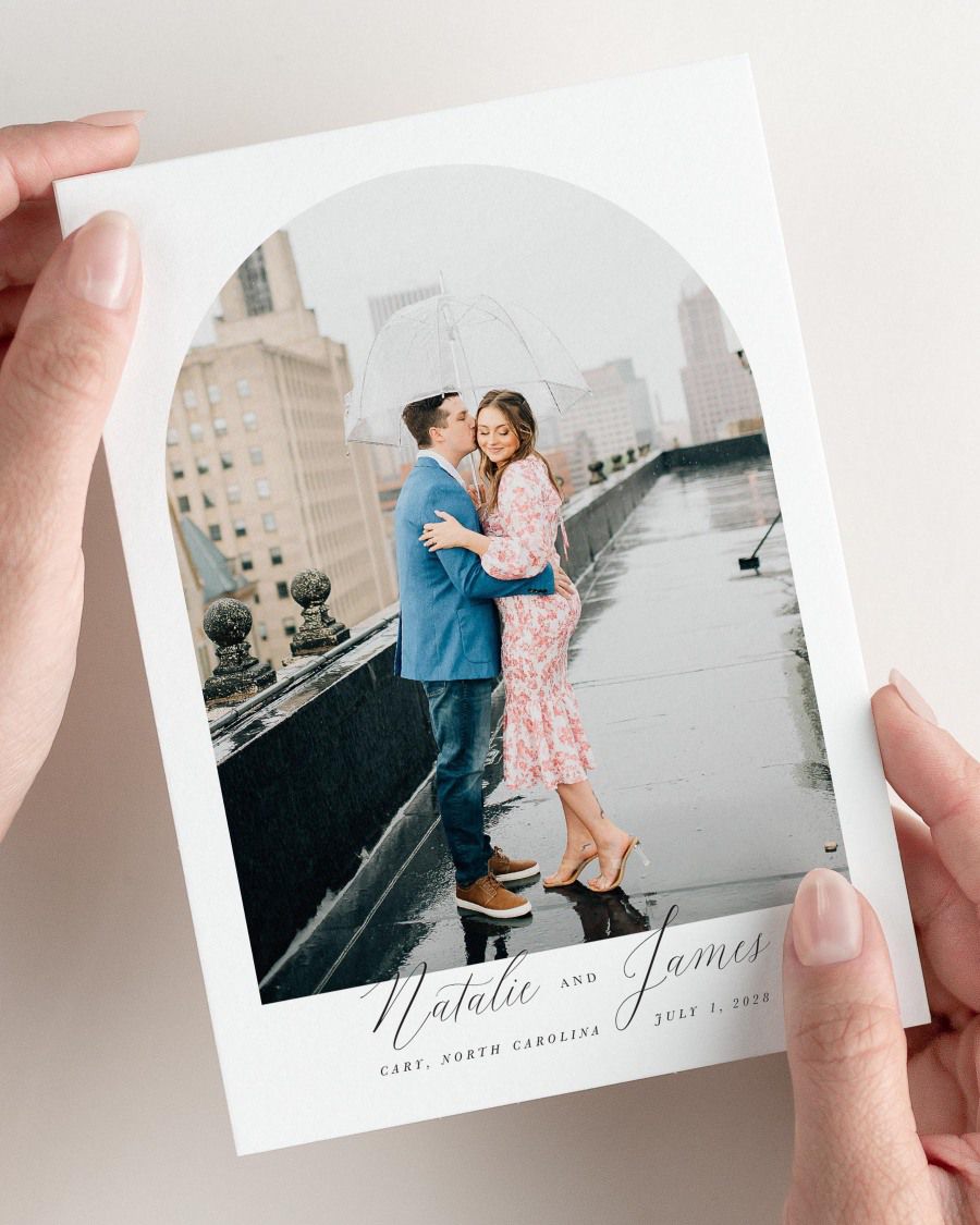 Natalie Photo Save the Date with Envelope