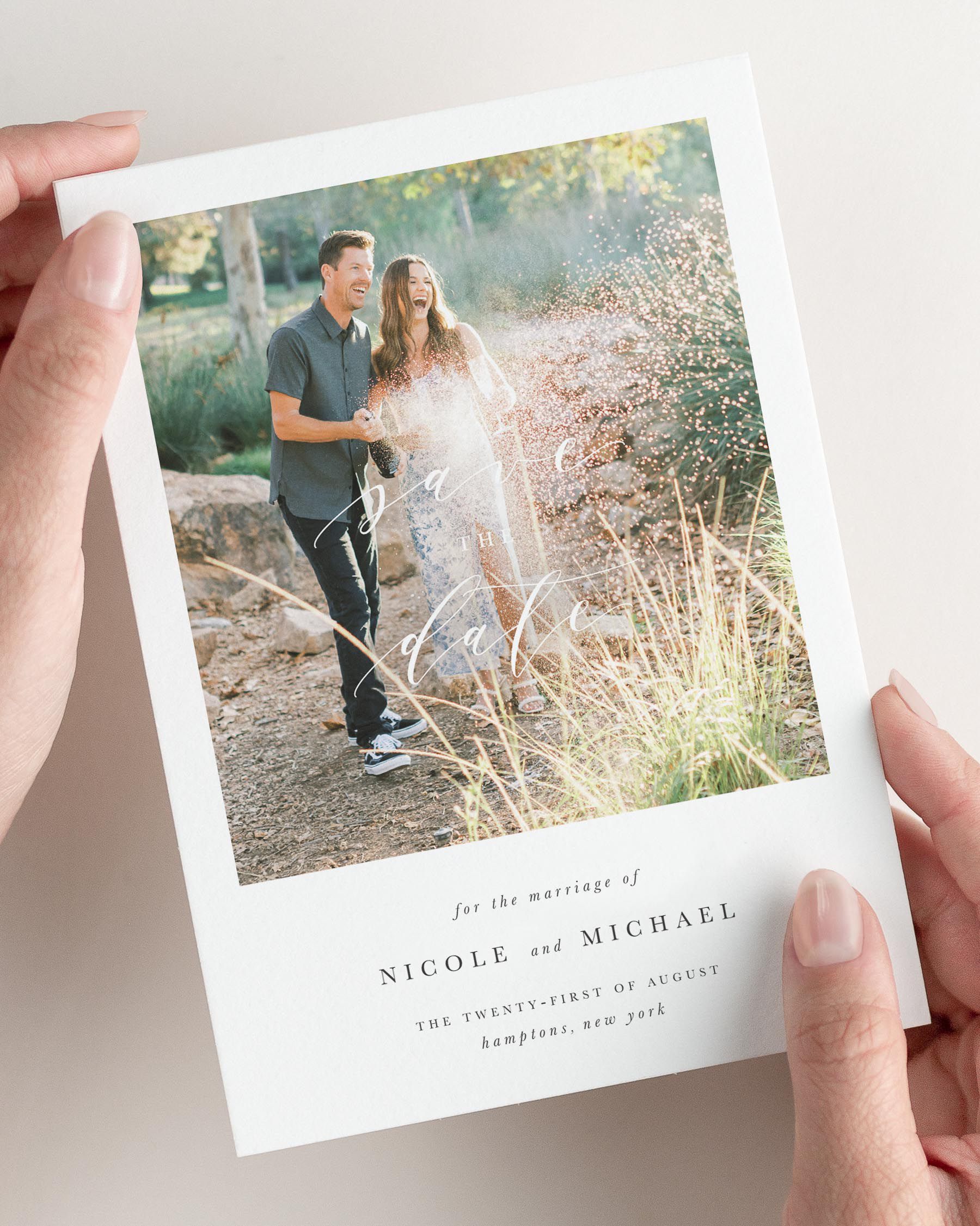 Nicole Photo Save the Date with Envelope