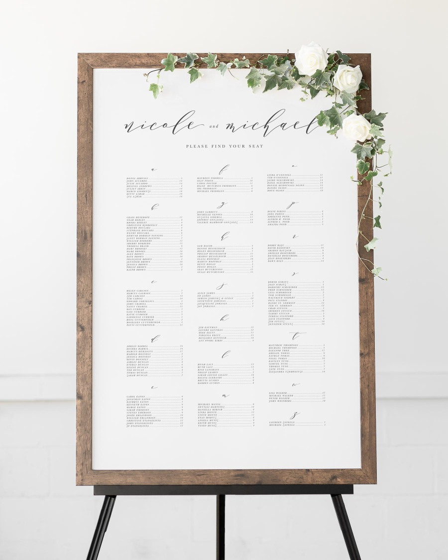 Nicole Seating Charts