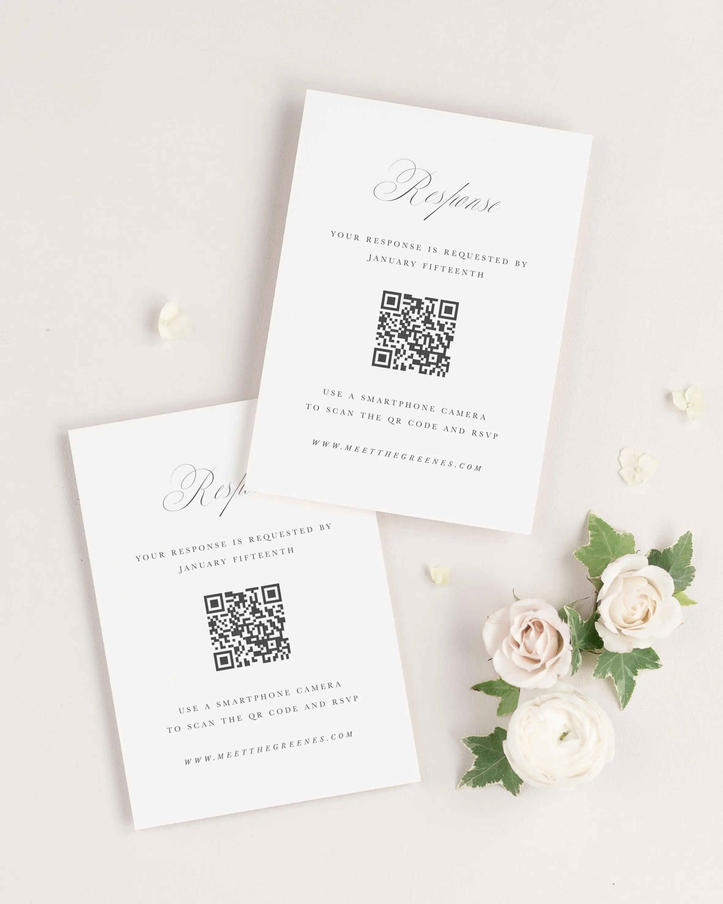 Penelope Wedding Online Response Cards