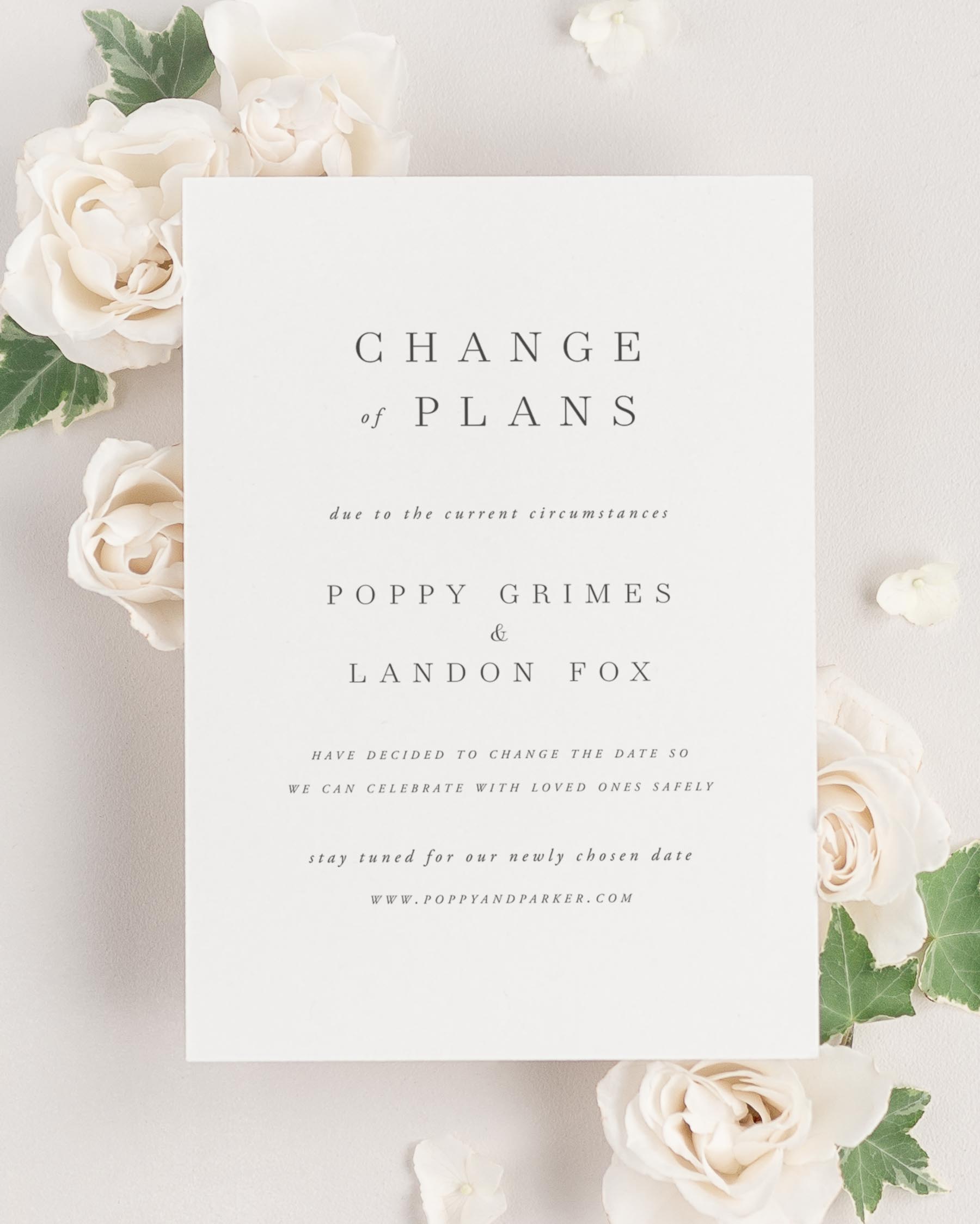 Poppy Postponement Announcements