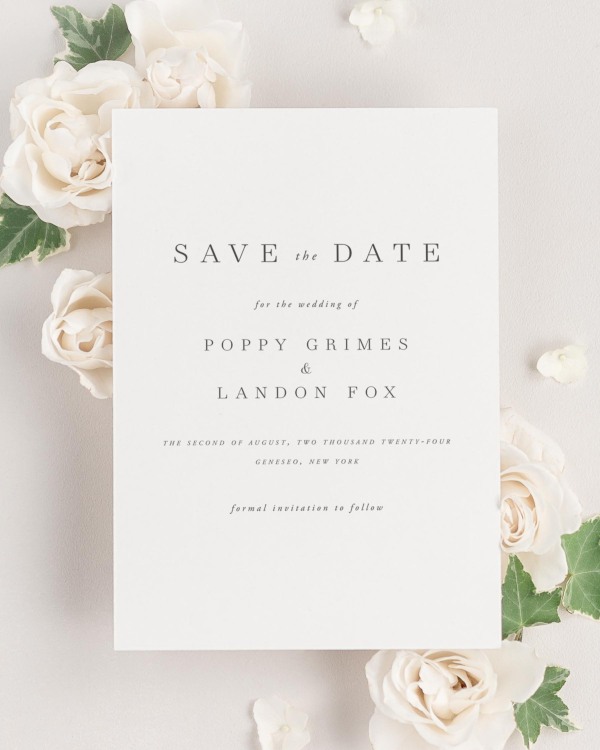 Poppy Save the Dates