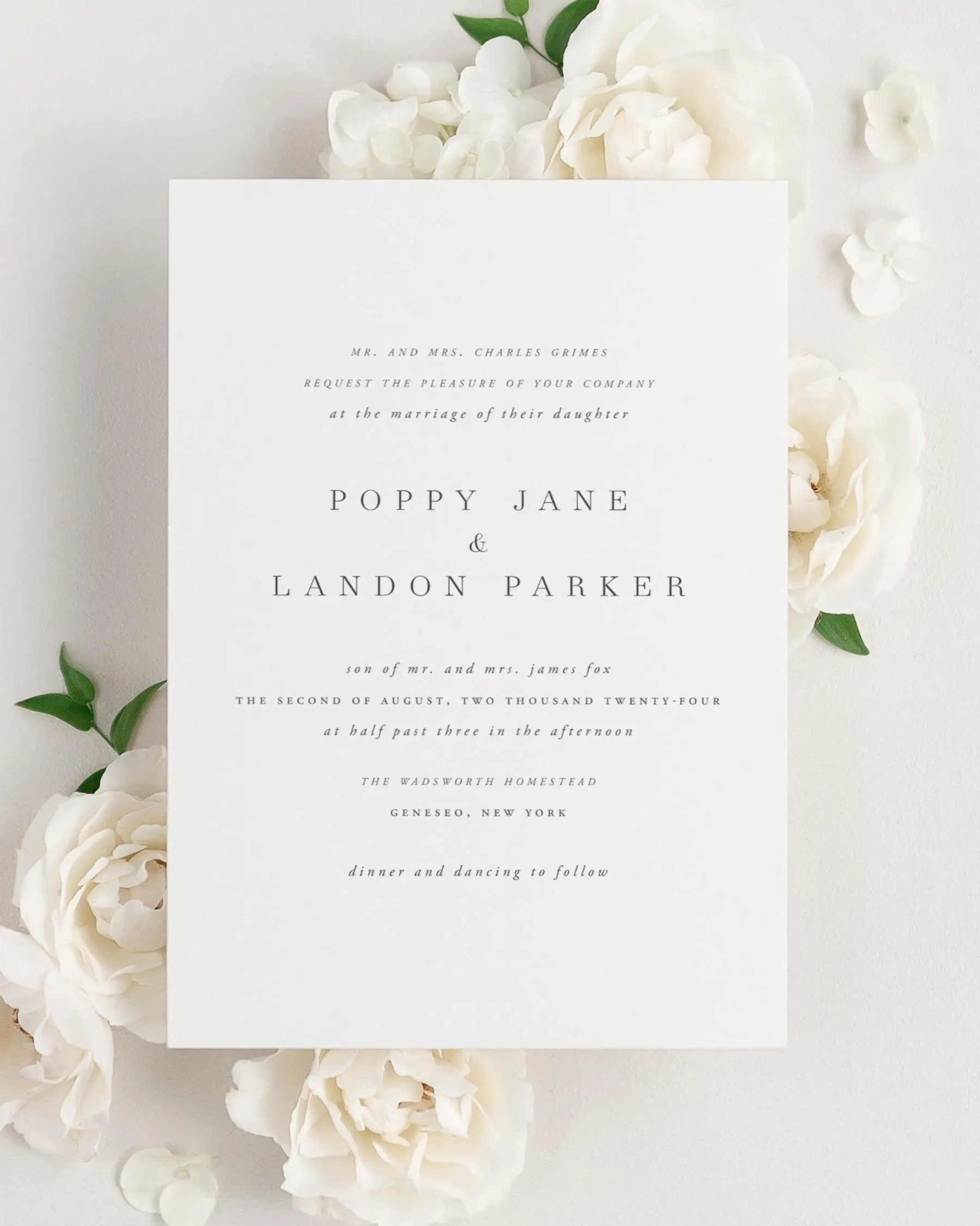 Poppy Wedding Invitation
