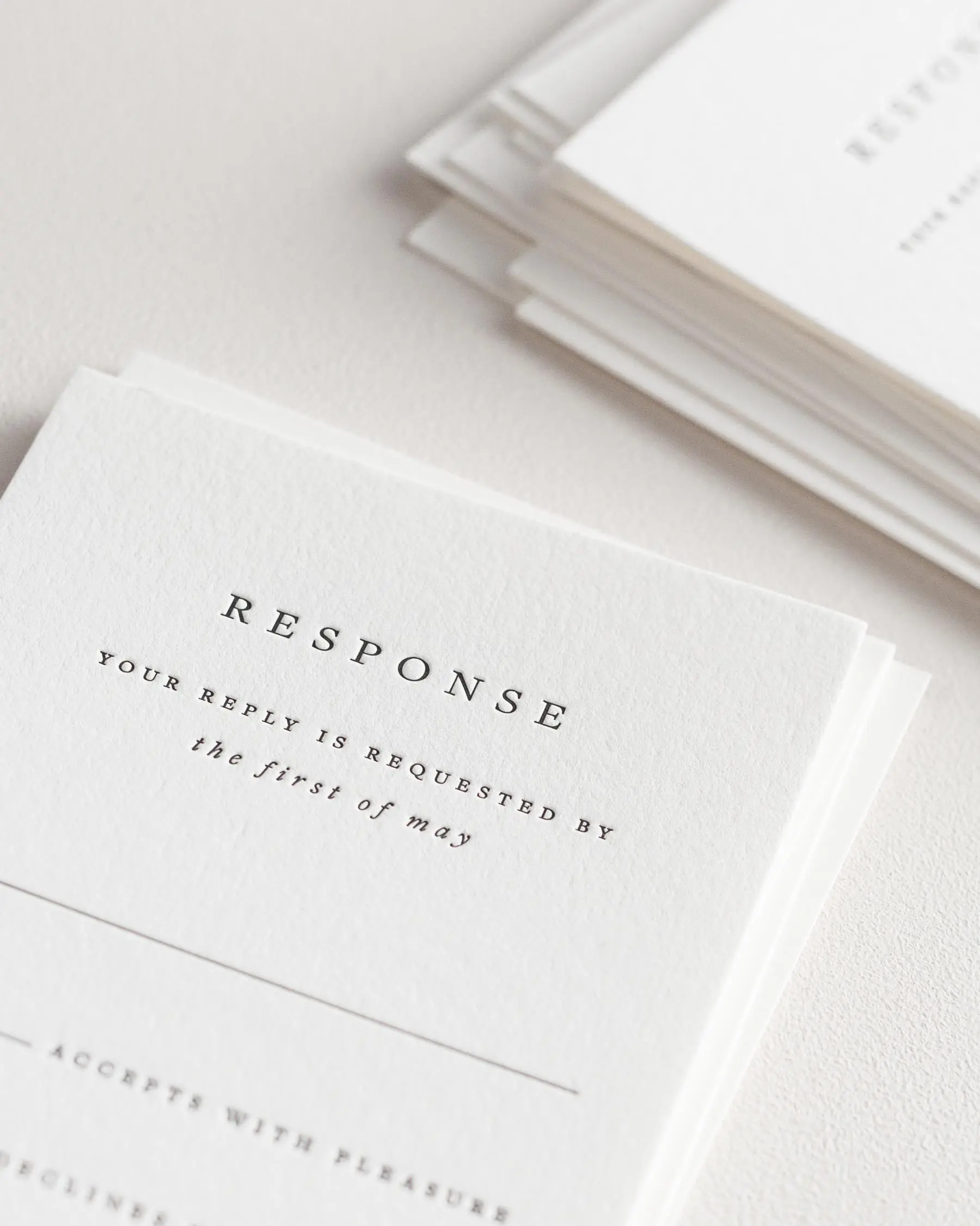 Priya Letterpress Response Cards
