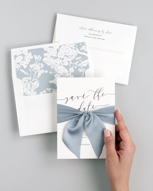 Romantic Calligraphy Save the Dates