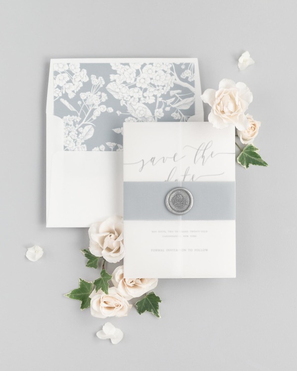 Romantic Calligraphy Save the Dates