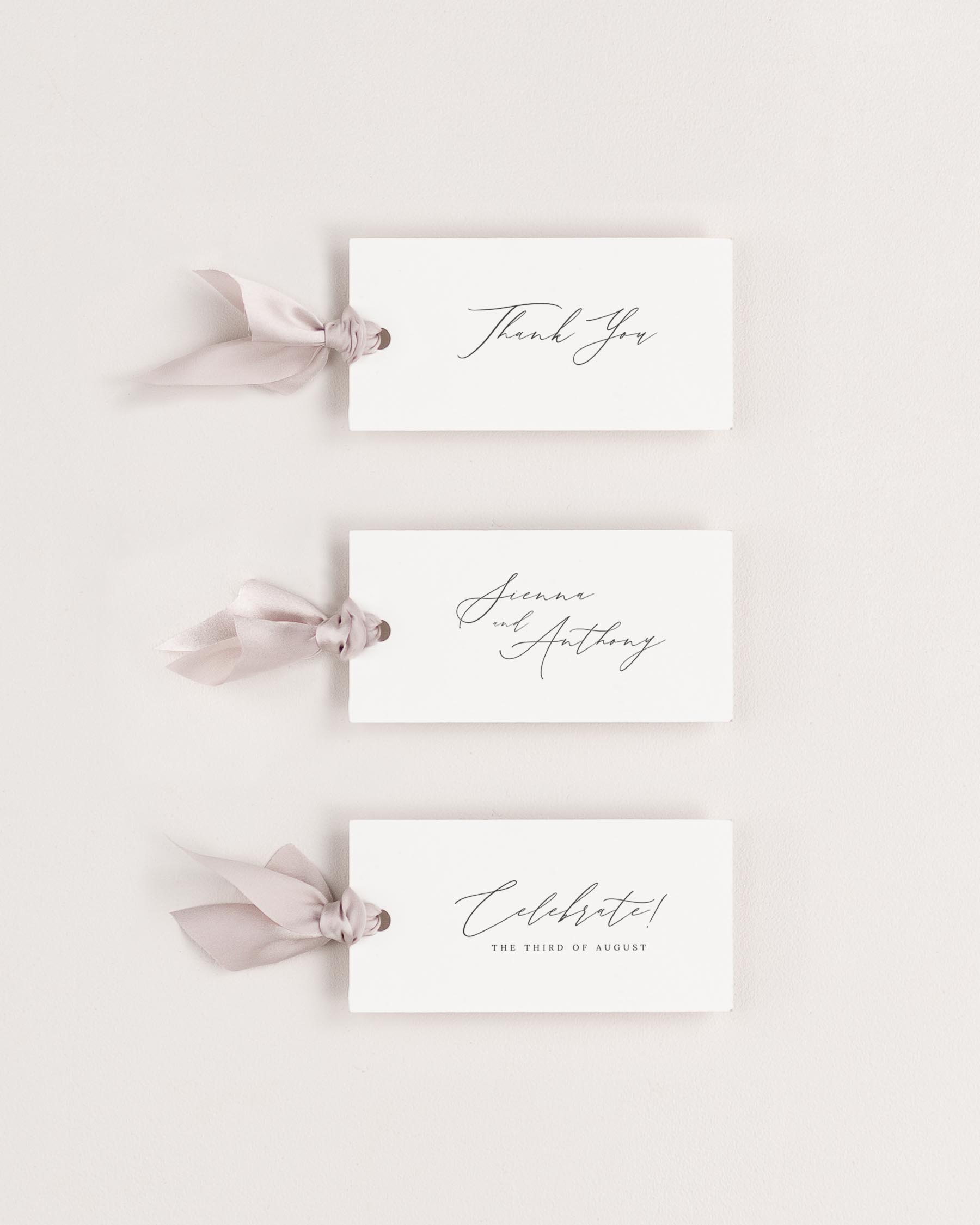 Sienna Favor Tags
