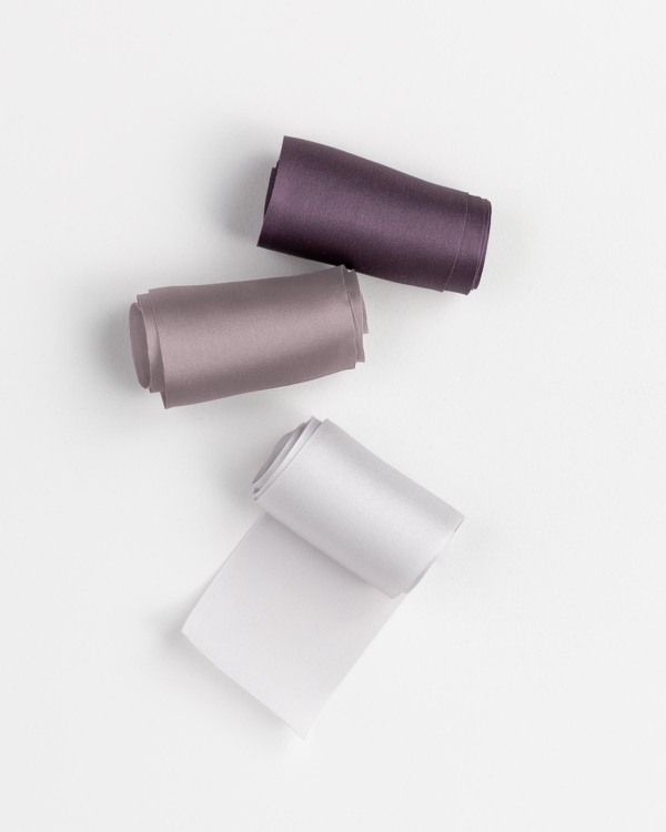 Silk Ribbon Purple Color Family