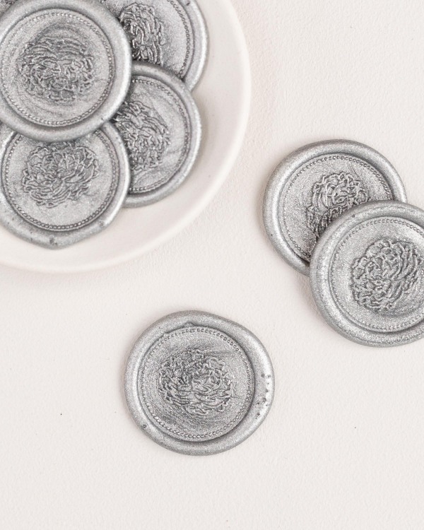 Florette Wax Seals in Silver