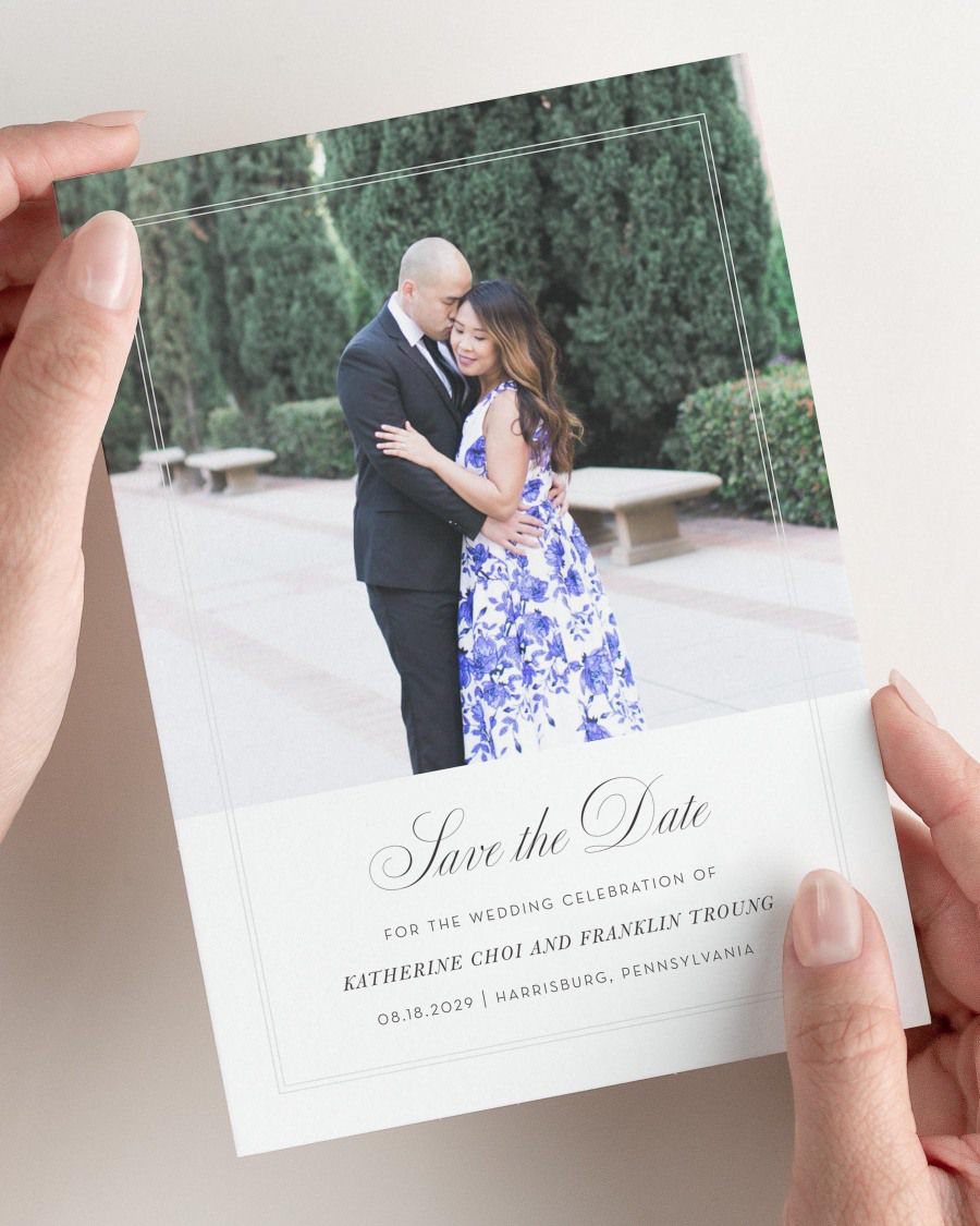Simply Classic Photo Save the Date with Envelope