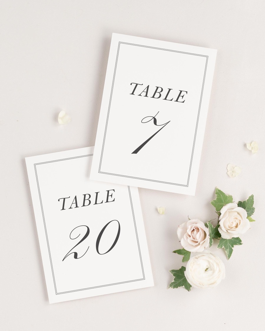 Simply Classic Table Numbers