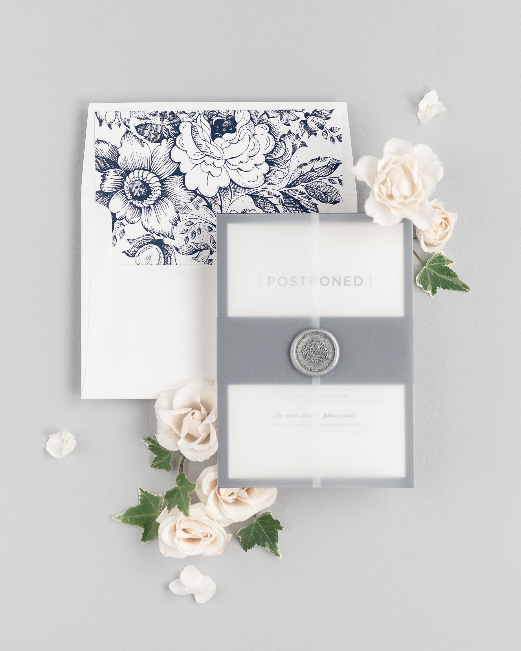 Sophisticated Modern Postponement Announcements