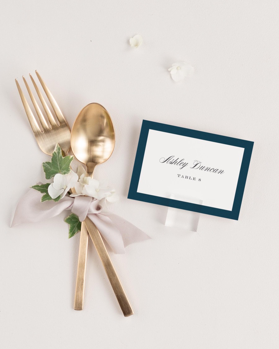 Upscale Monogram Place Cards