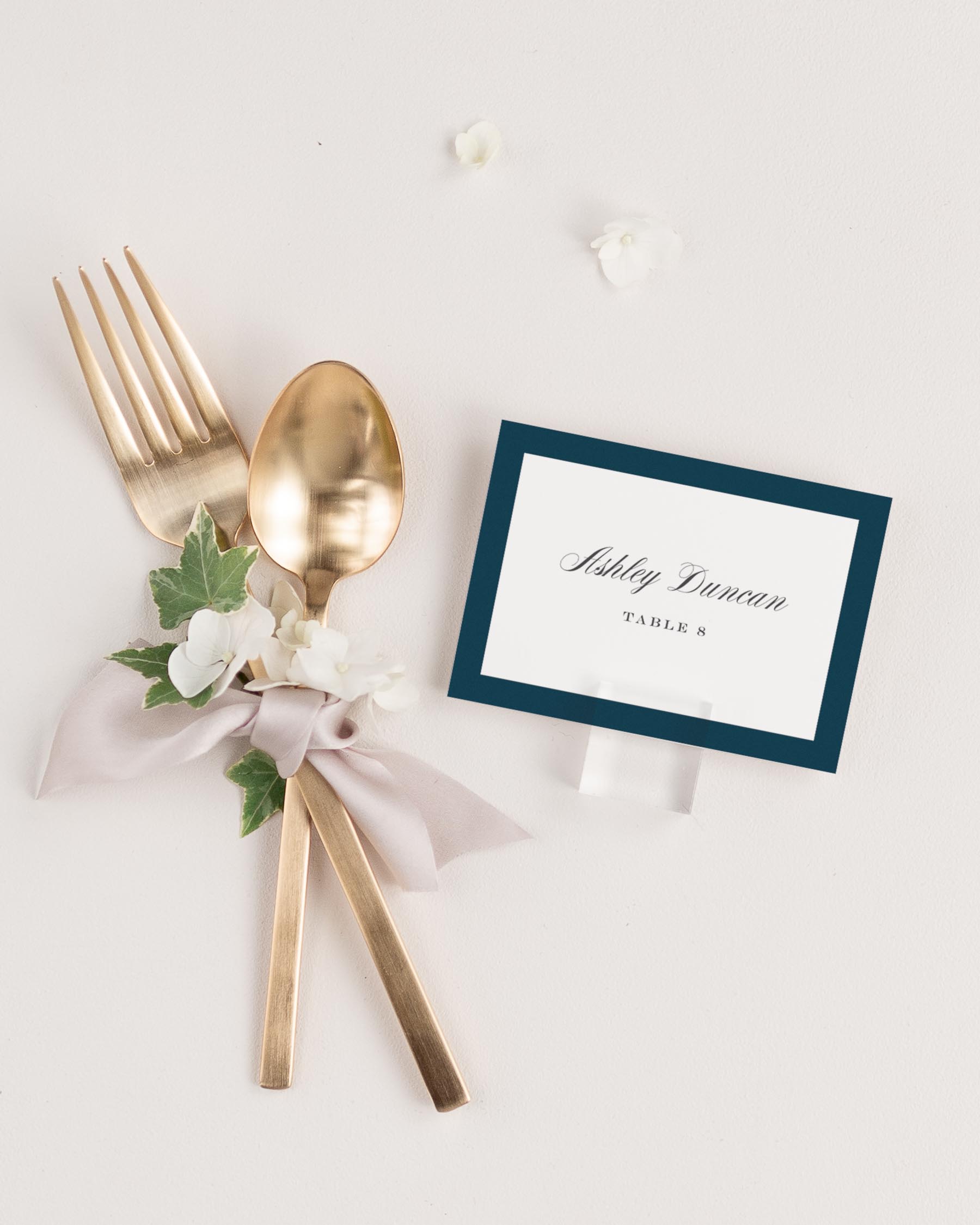 Upscale Monogram Place Cards
