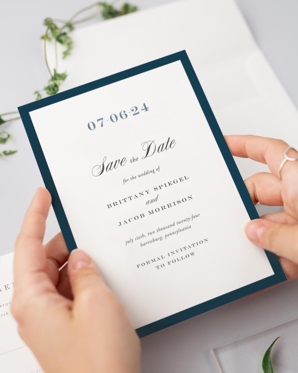 Upscale Monogram Save the Dates