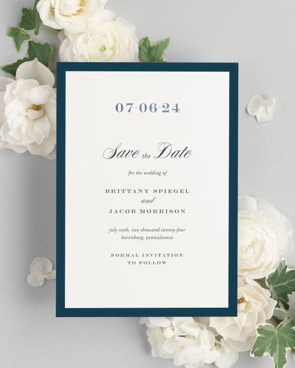 Upscale Monogram Save the Dates