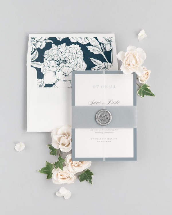 Upscale Monogram Save the Dates