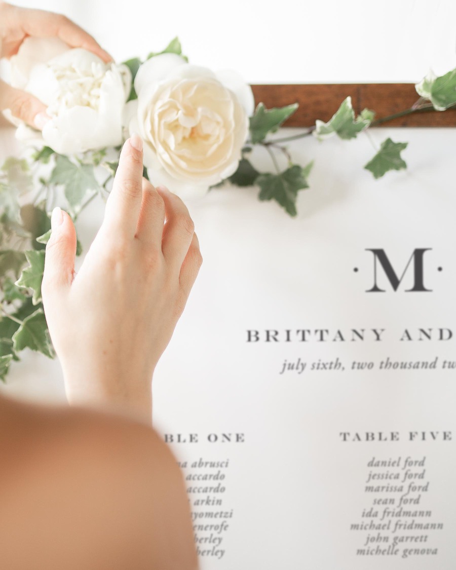 Upscale Monogram Seating Charts