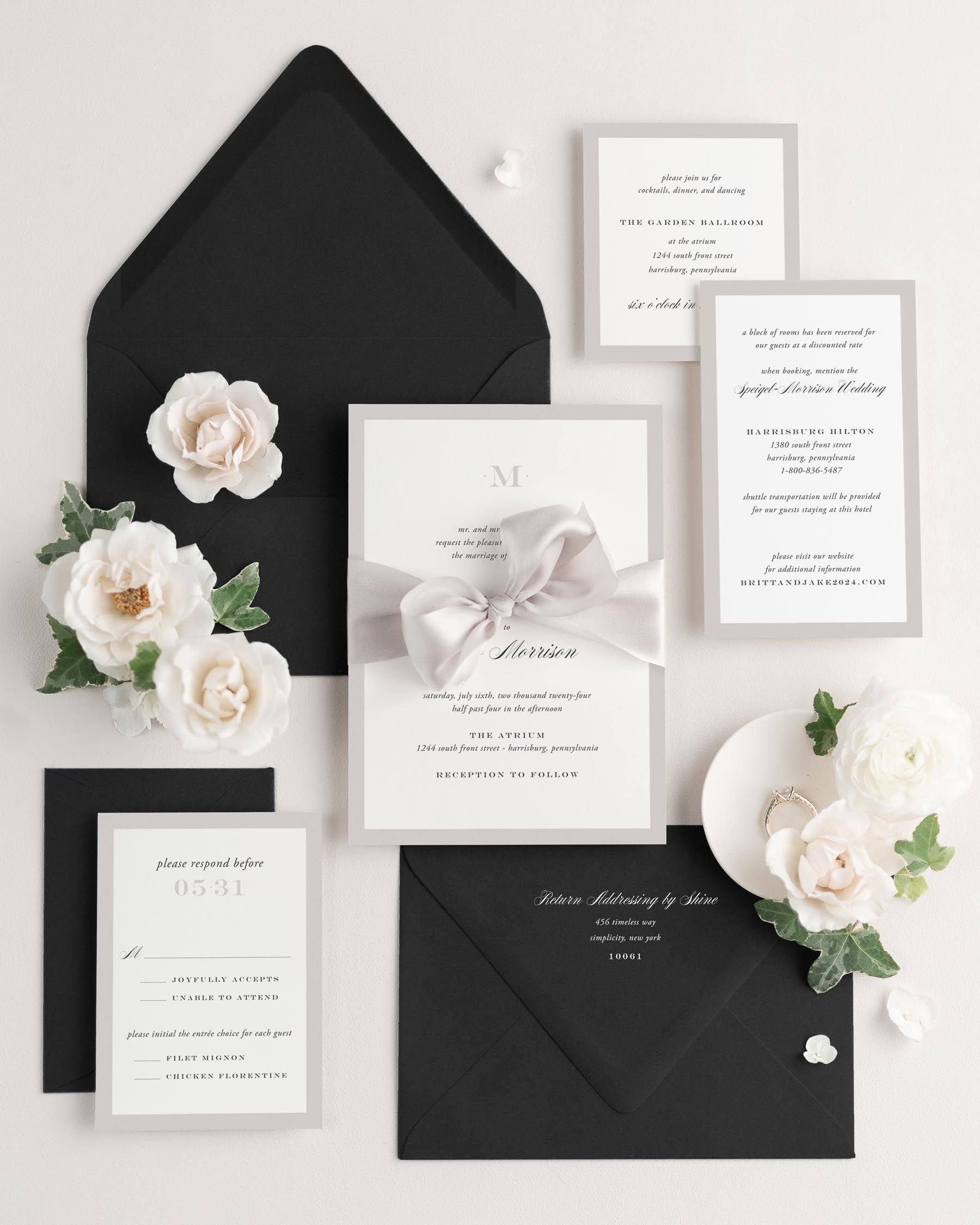 Upscale Monogram Photo Save the Dates | Shine Wedding Invitations, image size:1800x2250