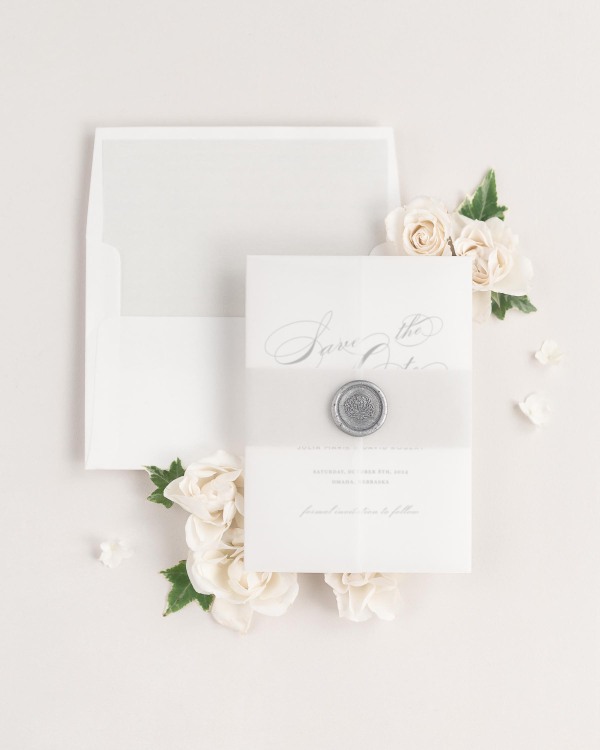 Vintage Glam Save the Dates