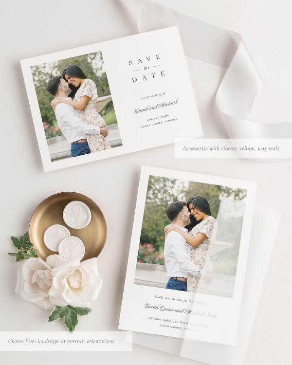 Zarah Photo Save the Dates