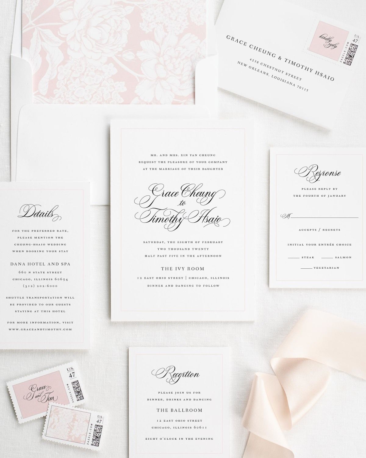 Elegant Vellum Wedding Invitations Shine Wedding Invitations